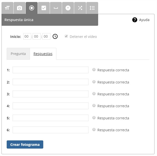 Fotograma de Respuesta Única
