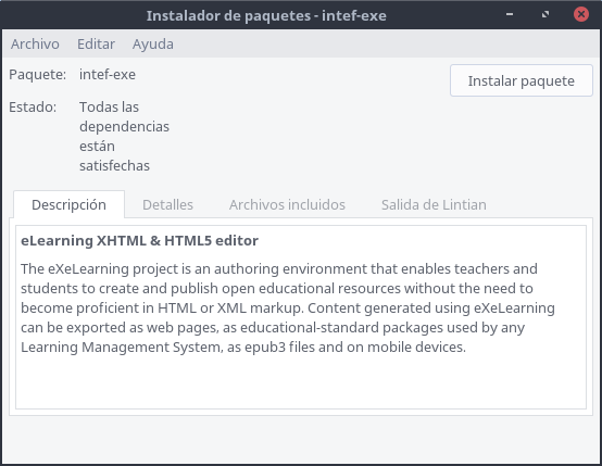 Abriendo intef-exe. Licencia CC(BY-NC-SC)
