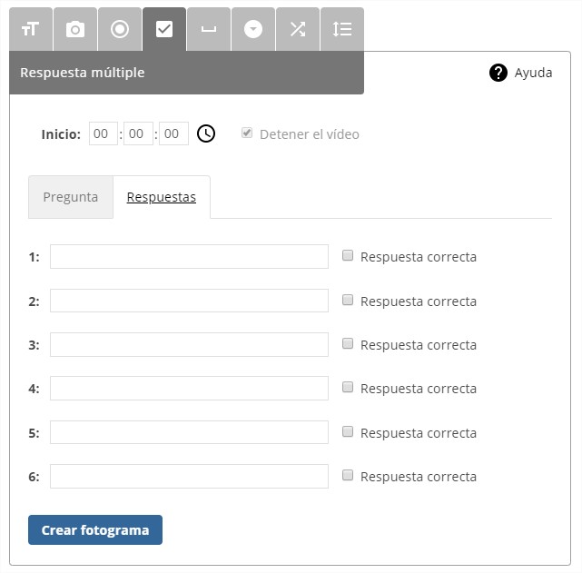Fotograma de Respuesta Múltiple
