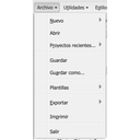 Menú Archivo